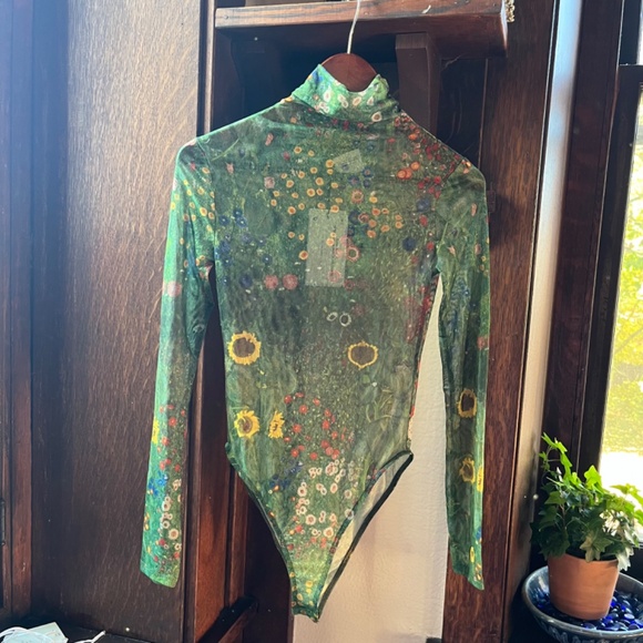 ZARA | Gustav Klimt "Farm Garden with Sunflowers" Bodysuit | Medium - Picture 6 of 7